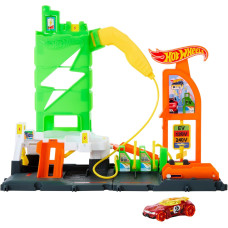Игровой набор Хот Вилс Заправочная станция для суперзарядки Hot Wheels City Super Recharge Fuel Station (HTN79)