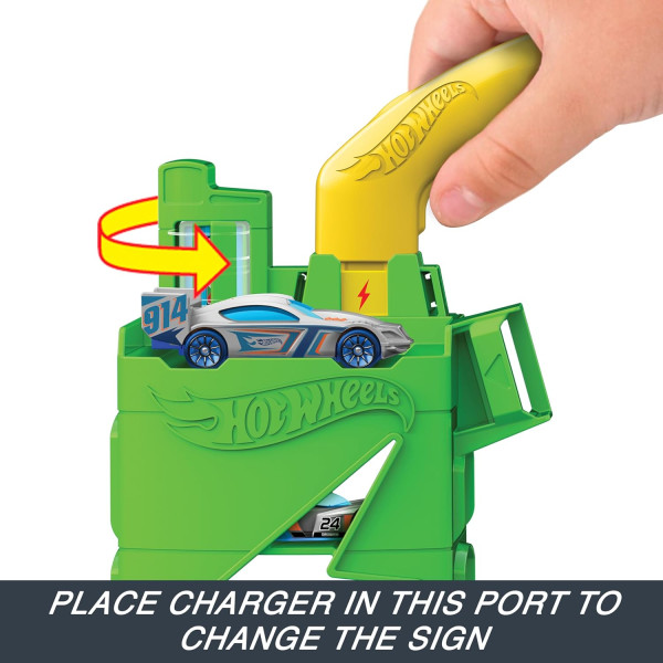 Ігровий набір Хот Вілс Заправна станція для суперзарядки Hot Wheels City Super Recharge Fuel Station (HTN79)