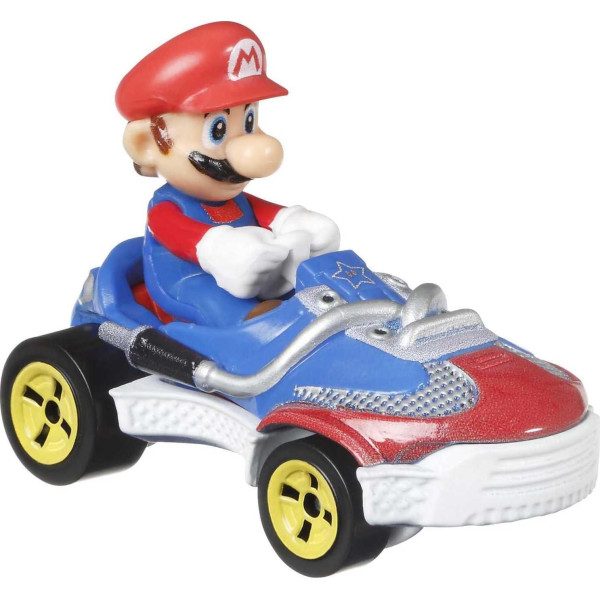 Набір з 4 машинок Хот Вілс Маріо Карт Hot Wheels Mario Kart Vehicle 4-Pack Set (GWB38)