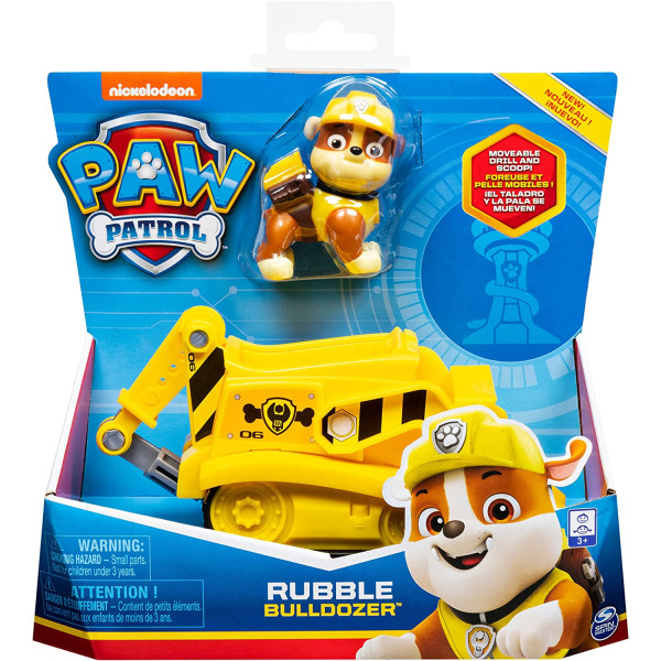 Щенячий патруль Рятувальний бульдозер  Здорованя з буром Paw Patrol Rubble Bulldozer Spin Master (6061794)