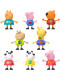 Набір з 8 фігурок Друзі Свинки Пеппи в шкільному класі Peppa Pig School Classroom Toy Figures 8-Pack Hasbro (F2396)
