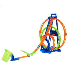 Трек Хот Вілс Потрійна петля Hot Wheels Track Builder Action Triple Loop Kit (HMX38)