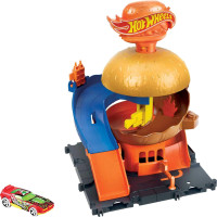 Игровой набор Хот Вилс Бургерная в центре города Hot Wheels City Burger Drive-Thru (HDR26)